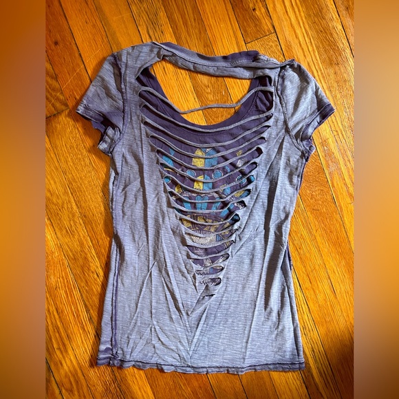 Affliction *Reversible* Cutout Tee - Picture 2 of 6